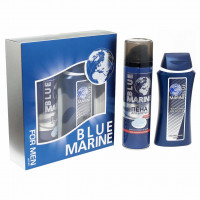 Набор мужской Blue Marine (Шампунь 250мл+Пена для бритья 200мл)