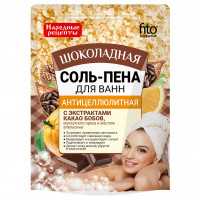 Народные рецепты Соль-пена Антицеллюлитная Шоколадная 200г