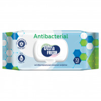 Antibacterial Влажные салфетки 72шт с клапаном 