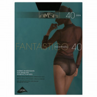 Колготки Fantastico 40den, Nero черный 3р ажурные трусики