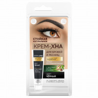 Крем-хна Индийская Краска для бровей и ресниц Черный 5мл