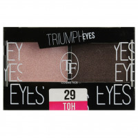 Тени для век двухцветные Triumph Eyes, тон 29 Пыльный розовый и Шоколад