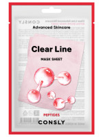 Clear Line Тканевая маска Антивозрастная с пептидами 25мл