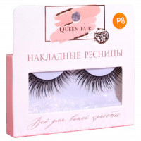 Ресницы накладные Р8 черные с клеем 