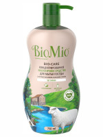 Bio-Care Cредство для мытья посуды (в том числе детской) с экстрактом хлопка и ионами серебра 750мл без запаха, концентрат
