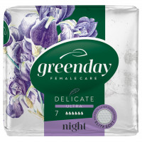 Прокладки гигиенические Delicate Ultra Night Elite Soft 7шт 