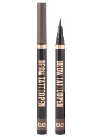 Стойкий Лайнер для бровей Brow Tattoo Pen, тон 02 brunette
