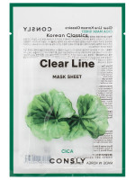 Clear Line Тканевая маска Успокаивающая с экстрактом центеллы азиатской 25мл