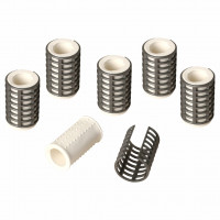 Термобигуди с фиксатором d 3,2см (набор 6шт) микс 