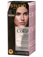 Ultima Color Стойкая Крем-краска для волос, тон 3.0 темный каштан