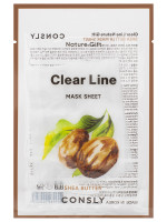 Clear Line Тканевая маска Питательная с маслом ши 25мл