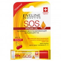 SOS 100% Organic Argan Oil Бальзам для губ Вишня SPF10
