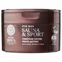 Men Sauna & Sport Густое северное мыло-детокс для лица, волос и тела 250мл